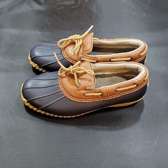 WOMEN'S JBU WATERPROOF LOAFER SHOES SLIP ON FLAT DUCK SHOE - Picture 8 of 16